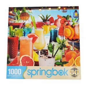 Springbok Puzzle 1000 Piece Summer Sips 24inx30in Complete Pre-Owned